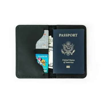 Custom Leather Passport Holder - Made in USA
