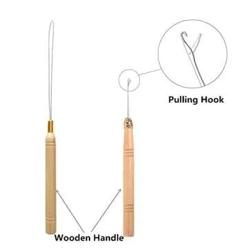 Hair Extension Tool Kit Hair Extension Remove Pliers Pulling Hook Beads Device 1 Rattail Comb 3Pcs Alligator Hair Clips for Hair Extension Tools