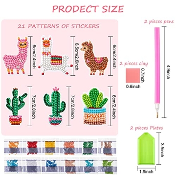 Gersoniel Llama Diamond Art DIY Kit for Beginners