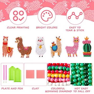 Gersoniel Llama Diamond Art DIY Kit for Beginners