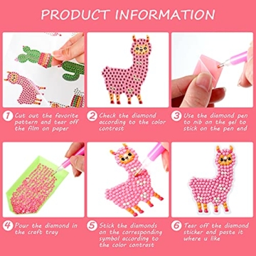 Gersoniel Llama Diamond Art DIY Kit for Beginners