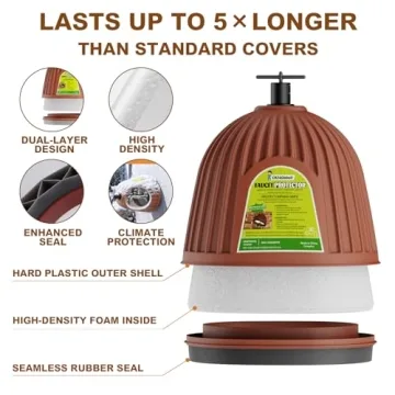 Durable Winter Faucet Covers Last 5 Times Longer - 2 Pack
