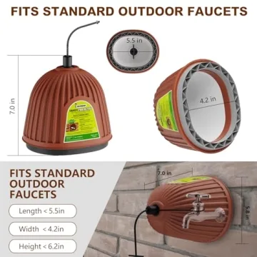 Durable Winter Faucet Covers Last 5 Times Longer - 2 Pack