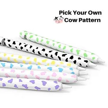 Stylish Cow Print Apple Pencil Case Cover & Tips