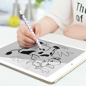 Stylish Cow Print Apple Pencil Case Cover & Tips