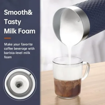 SIMPLETASTE Milk Frother 4-in-1 Electric Steamer
