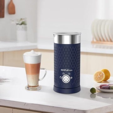 SIMPLETASTE Milk Frother 4-in-1 Electric Steamer