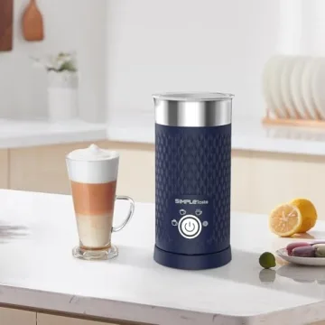 SIMPLETASTE Milk Frother 4-in-1 Electric Steamer