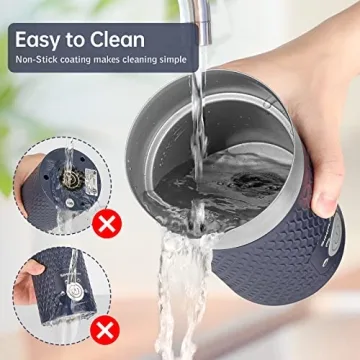 SIMPLETASTE Milk Frother 4-in-1 Electric Steamer