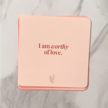 Waterproof Self Care Shower Affirmation Cards for Uplift