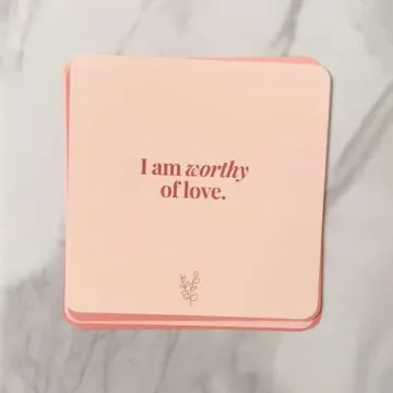 Waterproof Self Care Shower Affirmation Cards for Uplift