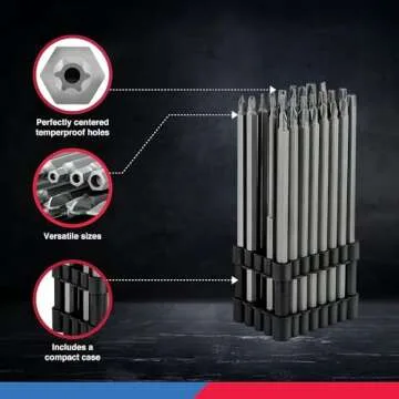 NEIKO 1/4" Extra Long Security Bit Set - 32 Pieces