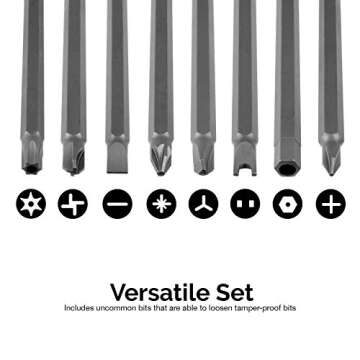 NEIKO 1/4" Extra Long Security Bit Set - 32 Pieces