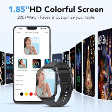 Stylish Bluetooth Fitness Smartwatch with 115+ Sports Modes