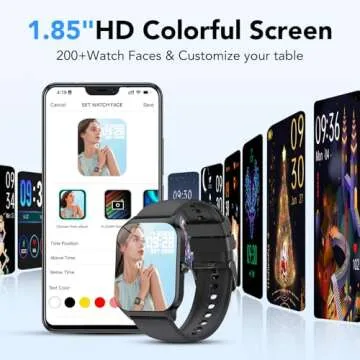 Stylish Bluetooth Fitness Smartwatch with 115+ Sports Modes