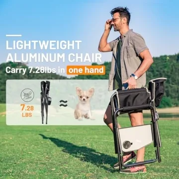 Timber Ridge Oversized Lightweight Camping Chair for Comfort