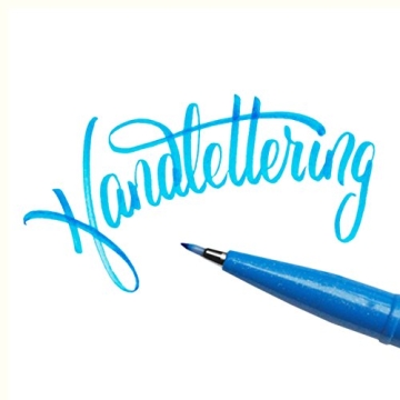 Vibrant Pentel Fude Brush Sign Pen Set - 24 Colors