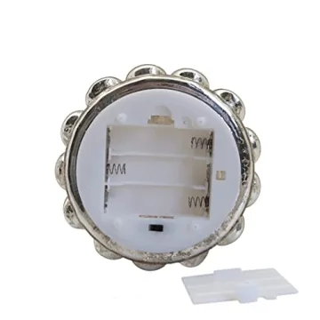 Glasburg Silver Light Up Glass Christmas Tree with Timer