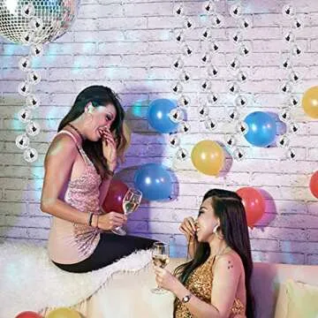 54 Pcs Mirror Disco Balls for Parties and Holiday Decor