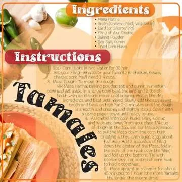 Tamale Masa Spreader Tool (2 Pack, Black) Masa Spreader for Tamales, Espátula Para Hacer Tamales, Maker for Wrappers & Corn Husks, Extendedor de Masa Para Tamales, Tamale Spatula with Precision Guides