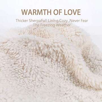 REDESS Women Winter Pom Pom Beanie Hat with Warm Fleece Lined, Oatmeal