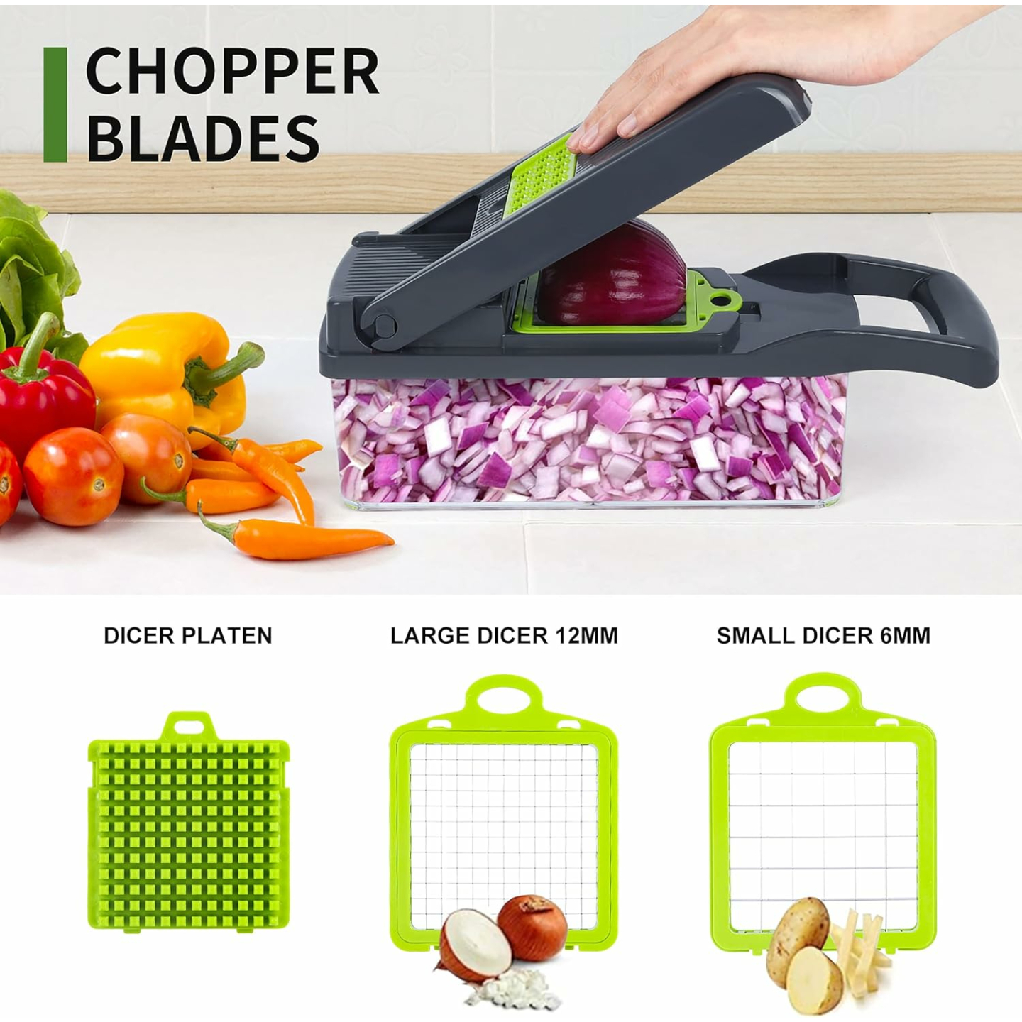 Professional 10-in-1 Vegetable Chopper & Slicer