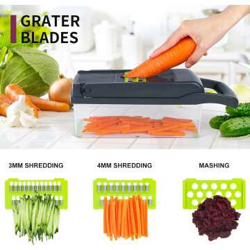 Professional 10-in-1 Vegetable Chopper & Slicer