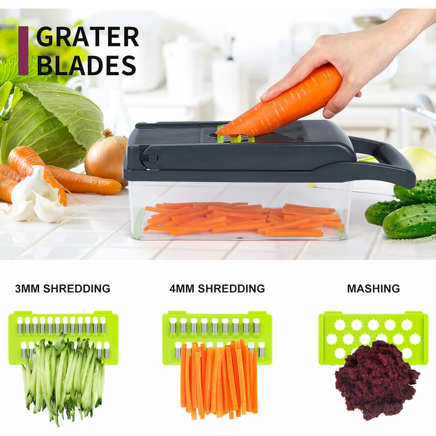 Professional 10-in-1 Vegetable Chopper & Slicer