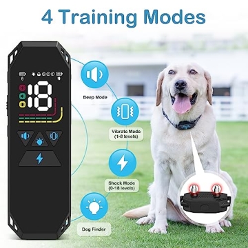 Versatile Dog Training Collar for Large Dogs 2500FT