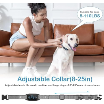 Versatile Dog Training Collar for Large Dogs 2500FT