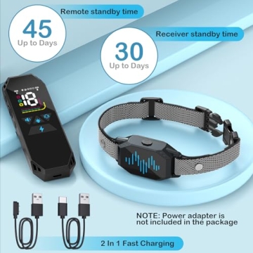 Versatile Dog Training Collar for Large Dogs 2500FT