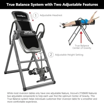 INNOVA ITX9600 Heavy Duty Inversion Table for Back Pain Relief