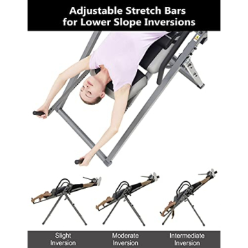 Innova ITX1200 Inversion Table Adjustable Stretch Bars Pain Relief