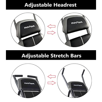 Innova ITX1200 Inversion Table Adjustable Stretch Bars Pain Relief