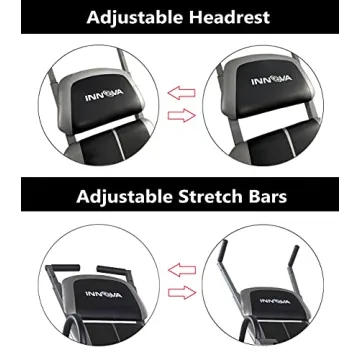 Innova ITX1200 Inversion Table Adjustable Stretch Bars Pain Relief