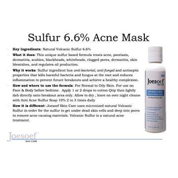 Sulfur Acne Mask - Sulfur 6.6% Drying lotion for Acne