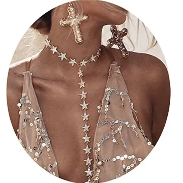 Elegant Luxury Body Chain Necklace for Summer Parties