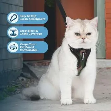 Voyager Adjustable Cat Harness and Leash for Small Cats