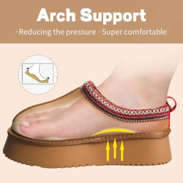 Stylish Metricfalcon Women's Platform Mini Boots Slippers