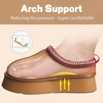 Stylish Metricfalcon Women's Platform Mini Boots Slippers