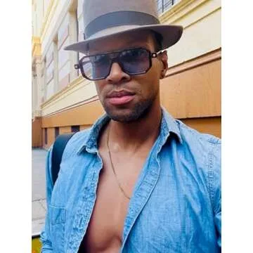 FEISEDY Vintage 70s Square Aviator Sunglasses for All