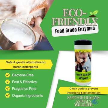 CareFree Enzymes 94305 Udder Wipes Goat Health/Care
