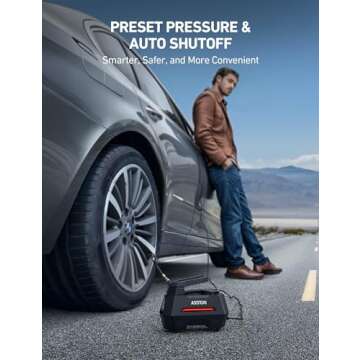 AstroAI Tire Inflator - Compact & Powerful Air Compressor