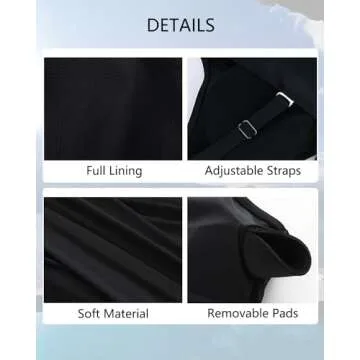 Smismivo Women's Tummy Control Swimsuit One Piece Slimming Ruched Push Up Bathing Suit Vintage Padded Retro Swimwear Cute Ladies Sexy V Neck Swimming Suits Black