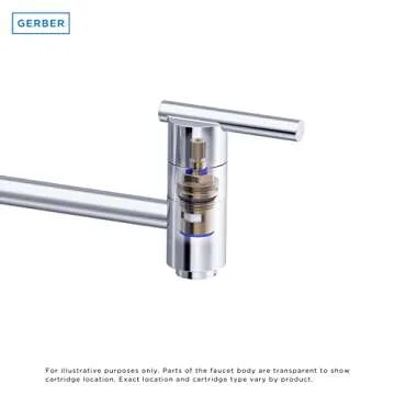 Danze D205057 Opulence Wall Mount Pot Filler, Chrome