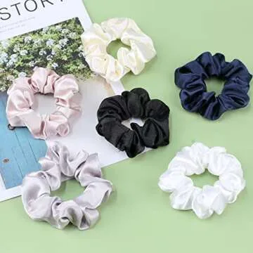 IVARYSS Satin Scrunchies: Soft & Stylish Hair Ties