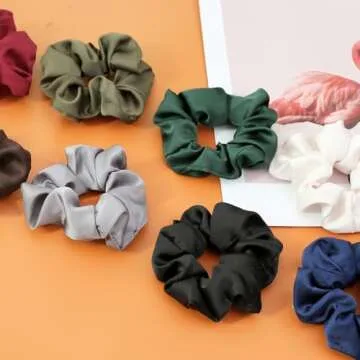IVARYSS Satin Scrunchies: Soft & Stylish Hair Ties
