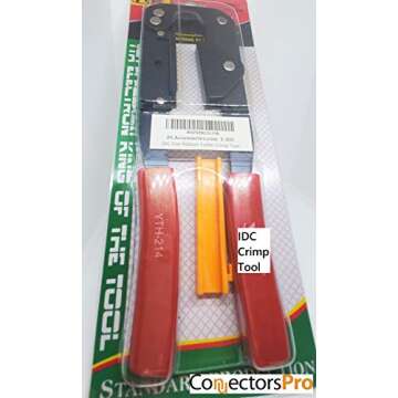 Multi-Purpose IDC Crimping Tool for Flat Ribbon Cables and Connectors