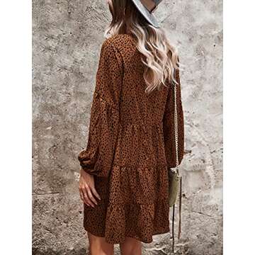 Stylish TEMOFON Womens Long Sleeve Dress for Modern Women