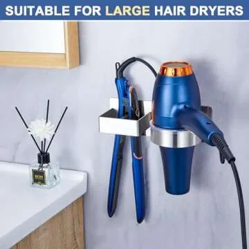 YAYINLI Hair Dryer Holder Wall Mounted for Stylish Storage
